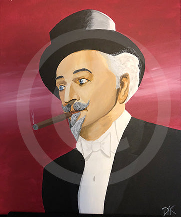 Dante In A Hat Limited Edition Fine Art Print by Dean Carnegie